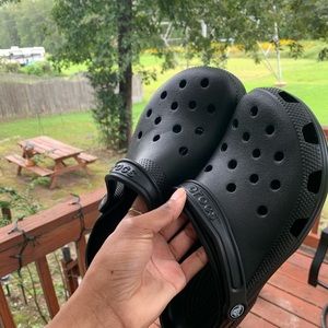 NWOT BLACK CROCS